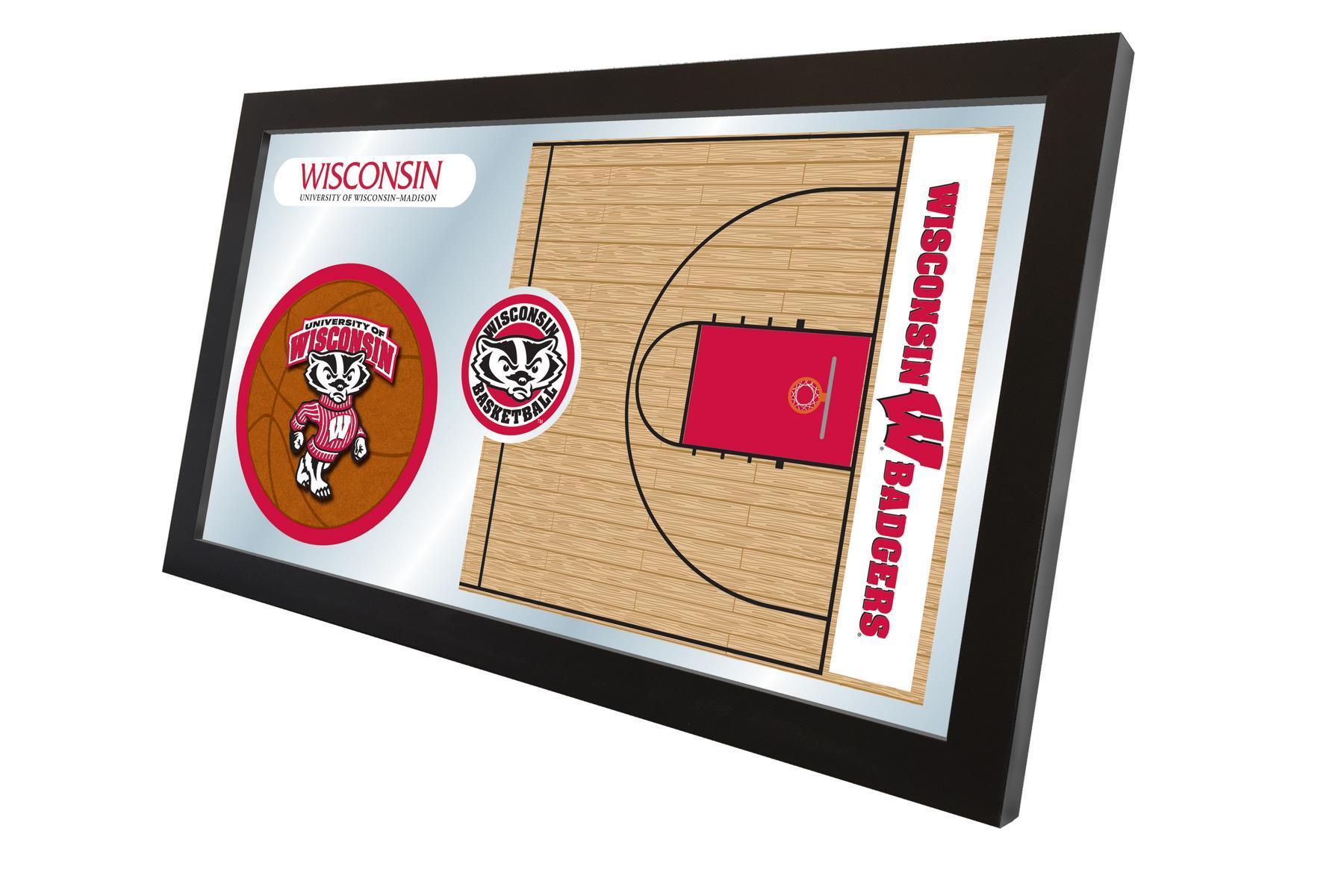 Badgers Logo - University Of Wisconsin Madison Basketball Mirror