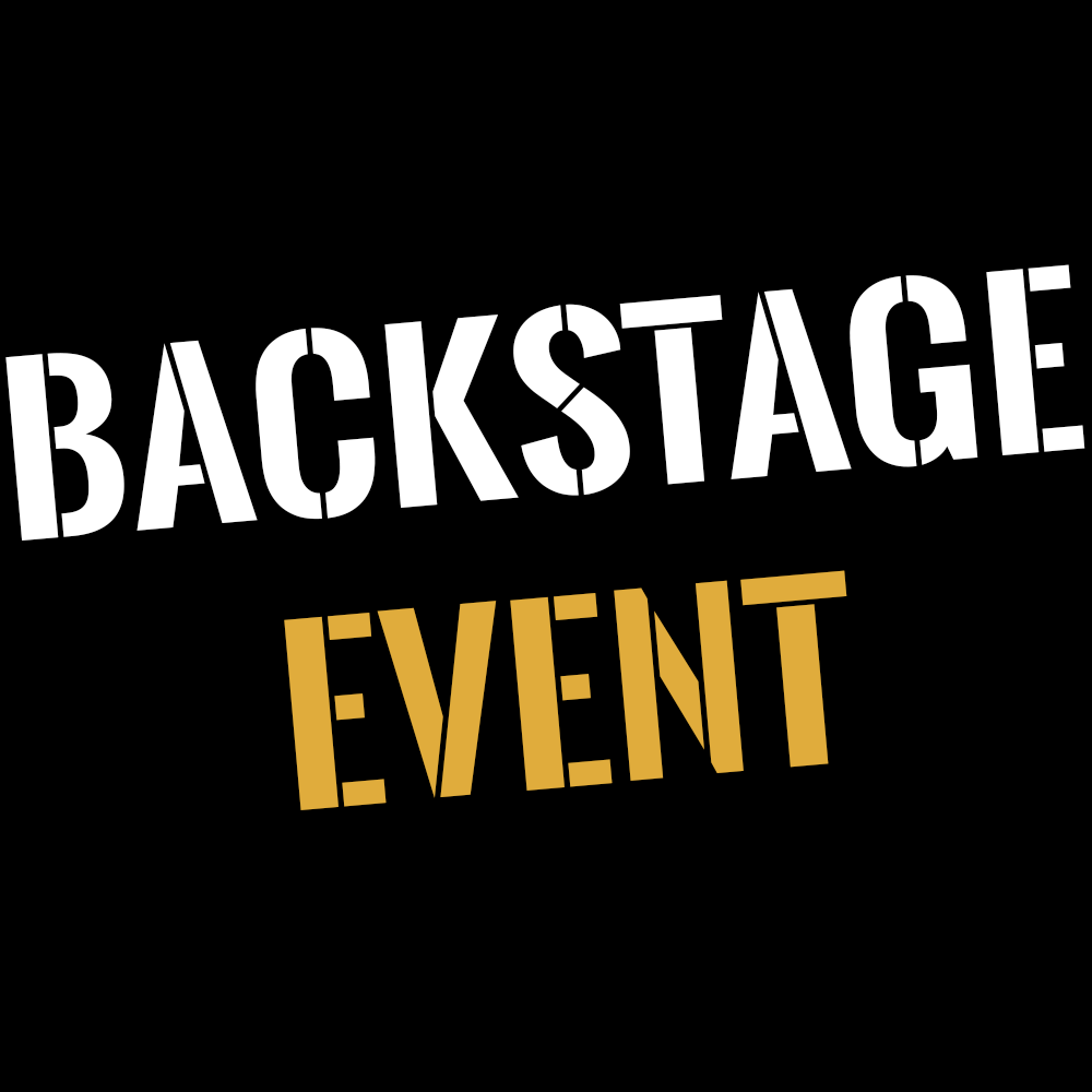 Backstage Logo - Backstage Logo light on black | Backstage Event
