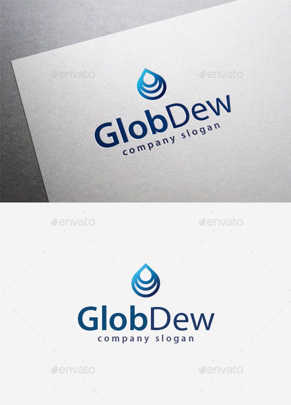 Dew Logo - Glob Dew Logo by EmilGuseinov | GraphicRiver