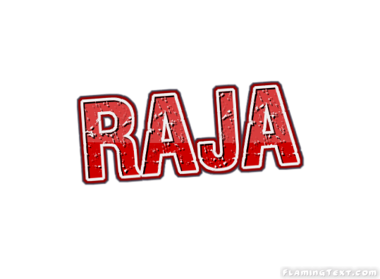 Raja Logo - Raja Logo. Free Name Design Tool from Flaming Text