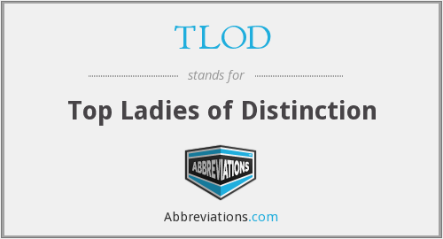 Tlod Logo - TLOD - Top Ladies of Distinction