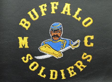 Soldiers Logo - Lehman Trike Fender Bras - Buffalo Soldiers M C Logo