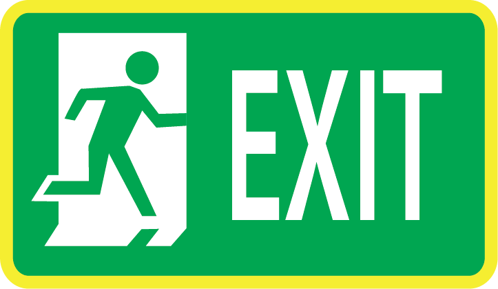 Exit Logo - Designment: Get Fire-Exit Logo with source file