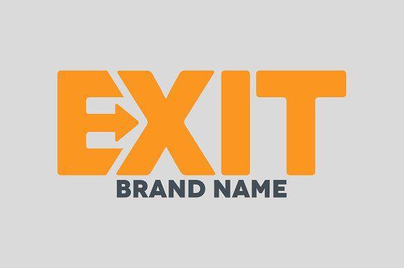 Exit Logo - Exit logo design Logo Templates Creative Market
