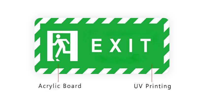 Exit Logo - Custom Acrylic Signboard Customization UV Printing Letter Icon Logo ...