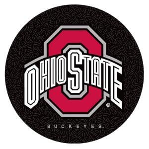 OSU Logo - Trademark Ohio State University Logo 31 in. Chrome Padded Swivel Bar ...