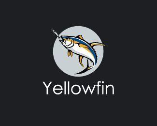 Yellowfin Logo - Yellowfin Tuna Logo Logo design - unique logo using yellowfish tuna ...