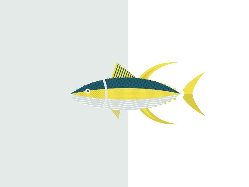 Yellowfin Logo - Yellowfin Tuna / Hamachi Illustration by Joseph Szala. Dribbble