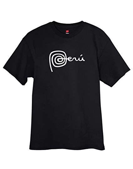 Peru Logo - Amazon.com: ShirtLoco Men's Marca Peru T-Shirt: Clothing