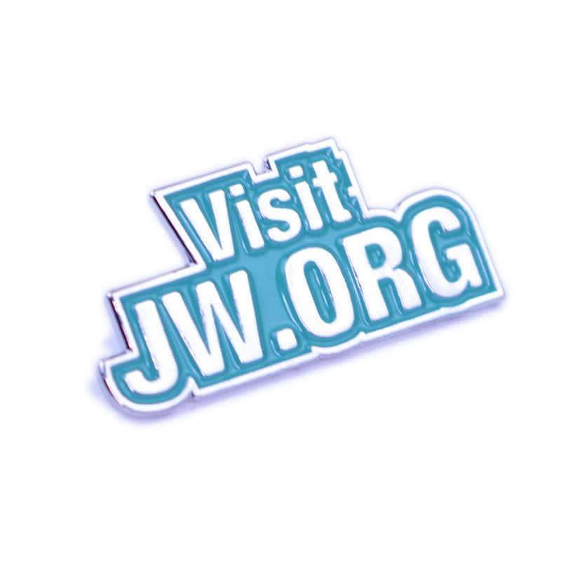 Jw.org Logo - Metal Pin Badge - Visit JWORG - Embossed Metal - Artículos para ...
