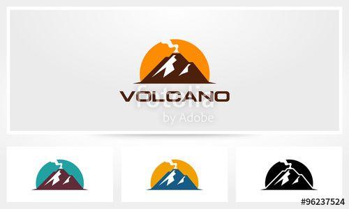 Volcano Logo - Volcano Logo Stock Image And Royalty Free Vector Files On Fotolia