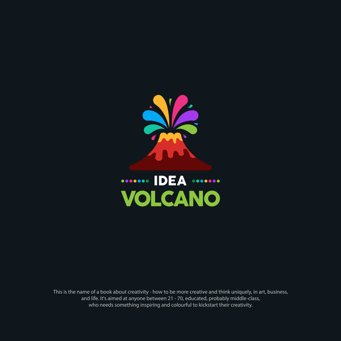 Volcano Logo - Make a colourful volcano logo for a creativity book by The.Arrow ...