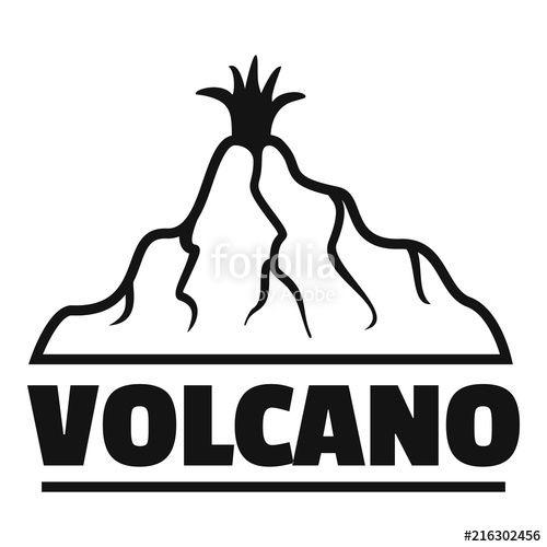 Volcano Logo - New volcano logo. Simple illustration of new volcano vector logo