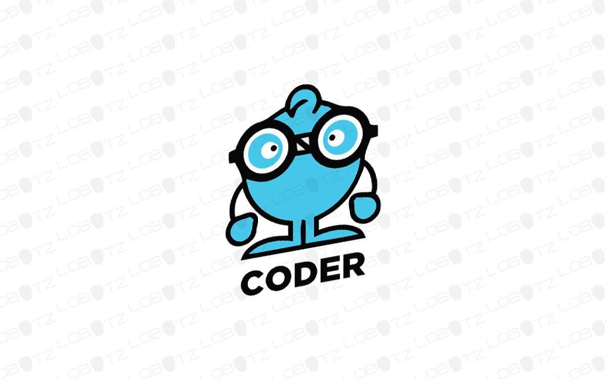 Coder Logo - Creative Funny Coder Logo