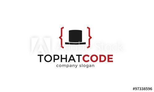 Coder Logo - Top Hat Code Logo this stock vector and explore