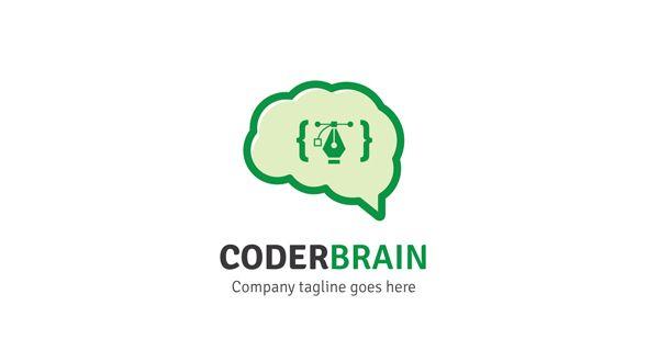 Coder Logo - Coder - Brain Logo - Logos & Graphics