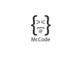 Coder Logo - Mr.code Designed