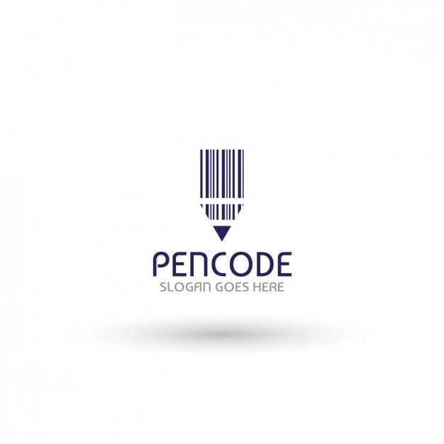 Coder Logo - Pen code logo template Vector