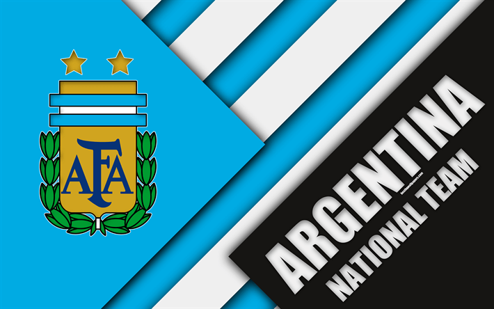 AFA Logo - Download wallpapers Argentina national football team, 4k, emblem ...