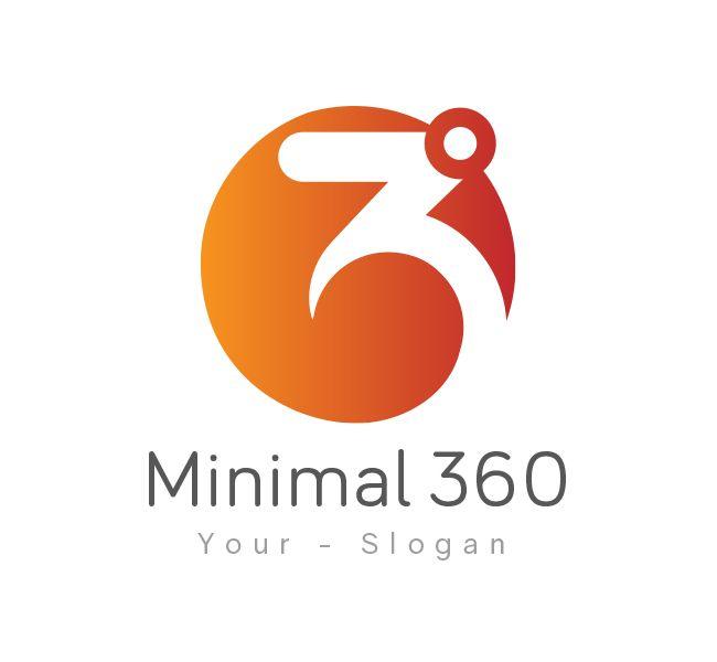 360 Logo - Minimal 360 Logo & Business Card Template - The Design Love