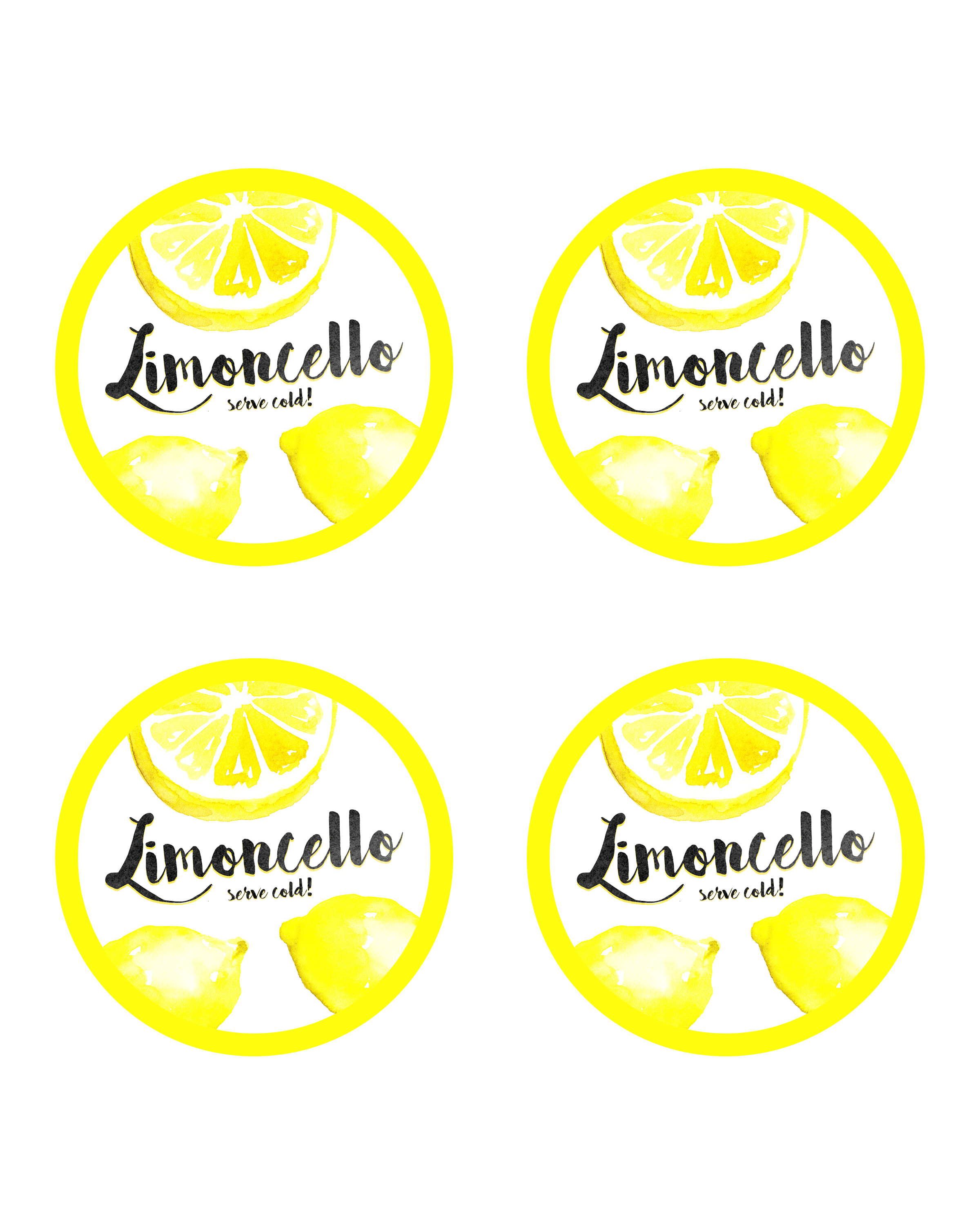 Limoncello Logo - Homemade Limoncello Gift in a Jar with Free Printable Label - The ...