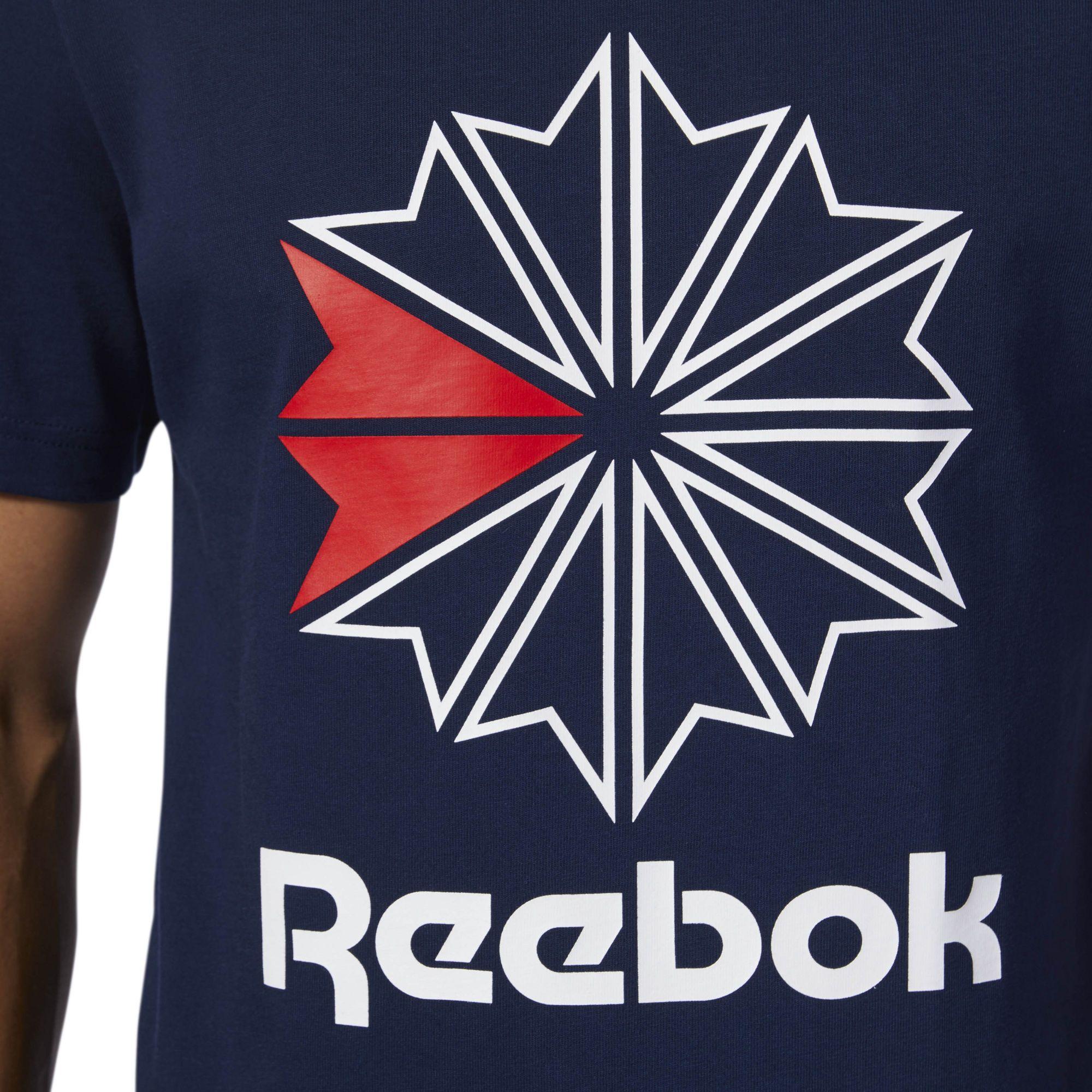 Reebox Logo - Reebok Classics Big Logo Tee - Blue | Reebok GB