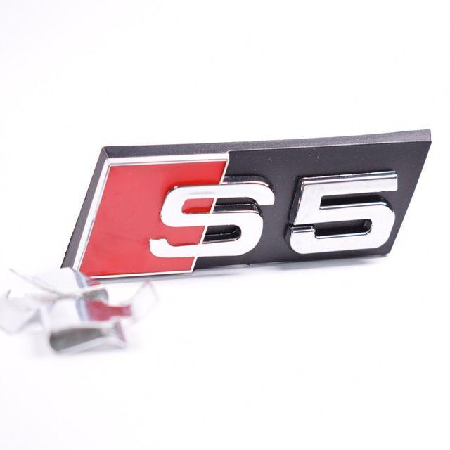 S5 Logo - YAQUICKA 3D ABS Car S5 S 5 Emblem logo Front Hood Grill Grille Badge