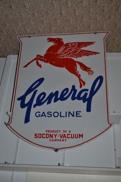 Socony Logo - Super rare General Gasoline Socony-Vacuum with Pegasus logo, DSP ...