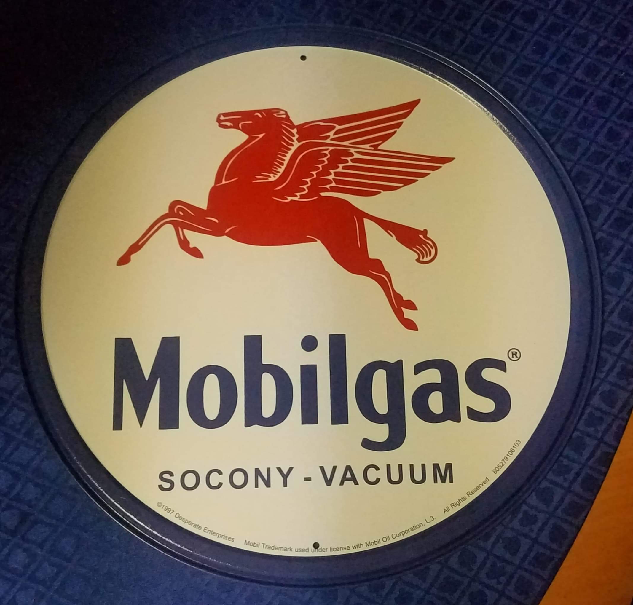 Socony Logo - Item Detail - Mobilgas Socony- Vacuum Metal Sign