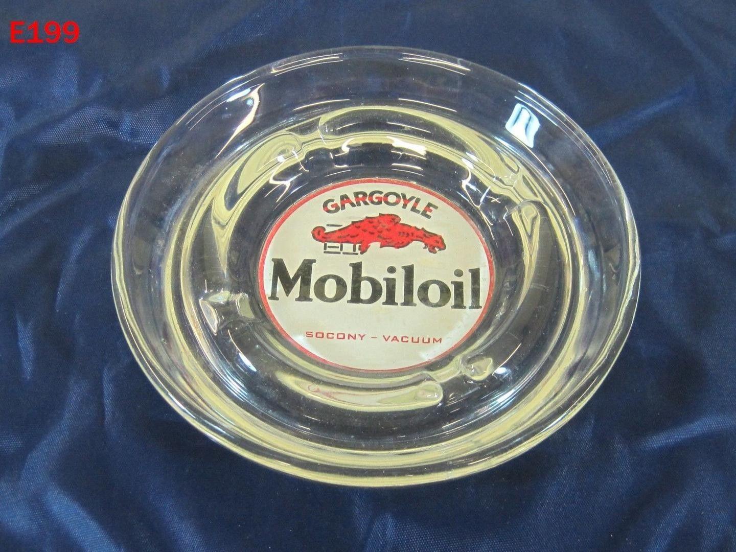 Socony Logo - VINTAGE MOBIL OIL SOCONY VACUUM COMPANY ASHTRAY GARGOYLE LOGO ...