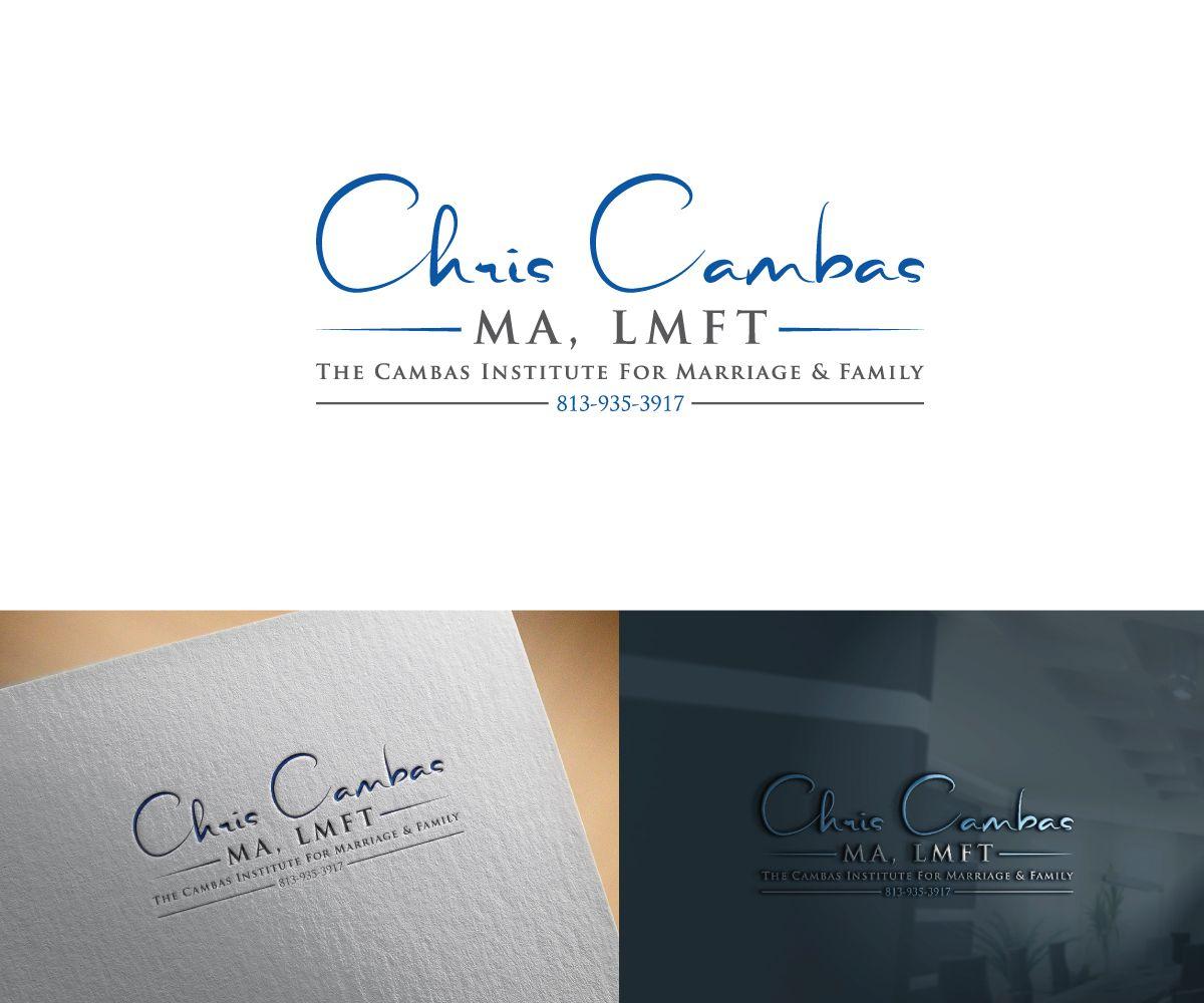 LMFT Logo - Professional, Conservative Logo Design for Chris Cambas MA, LMFT ...