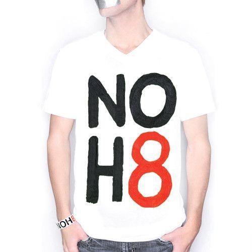 H8 Logo - T-SHIRT MEN'S NOH8 - BIG LOGO | NOH8 Campaign