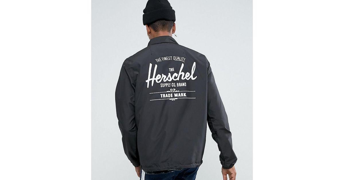 Herschel Logo - Herschel Supply Co. Herschel Voyage Packable Coach Jacket Back Logo