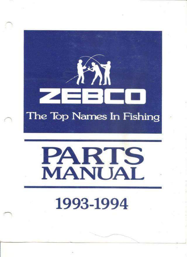 Zebco Logo - 1993 94 Zebco Parts Manual, Index, Info, & Spincast Section