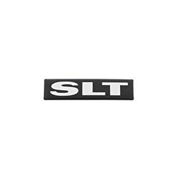 SLT Logo - Amazon.com: OEM NEW Rear Door SLT Emblem Badge Black & Chrome 02-09 ...