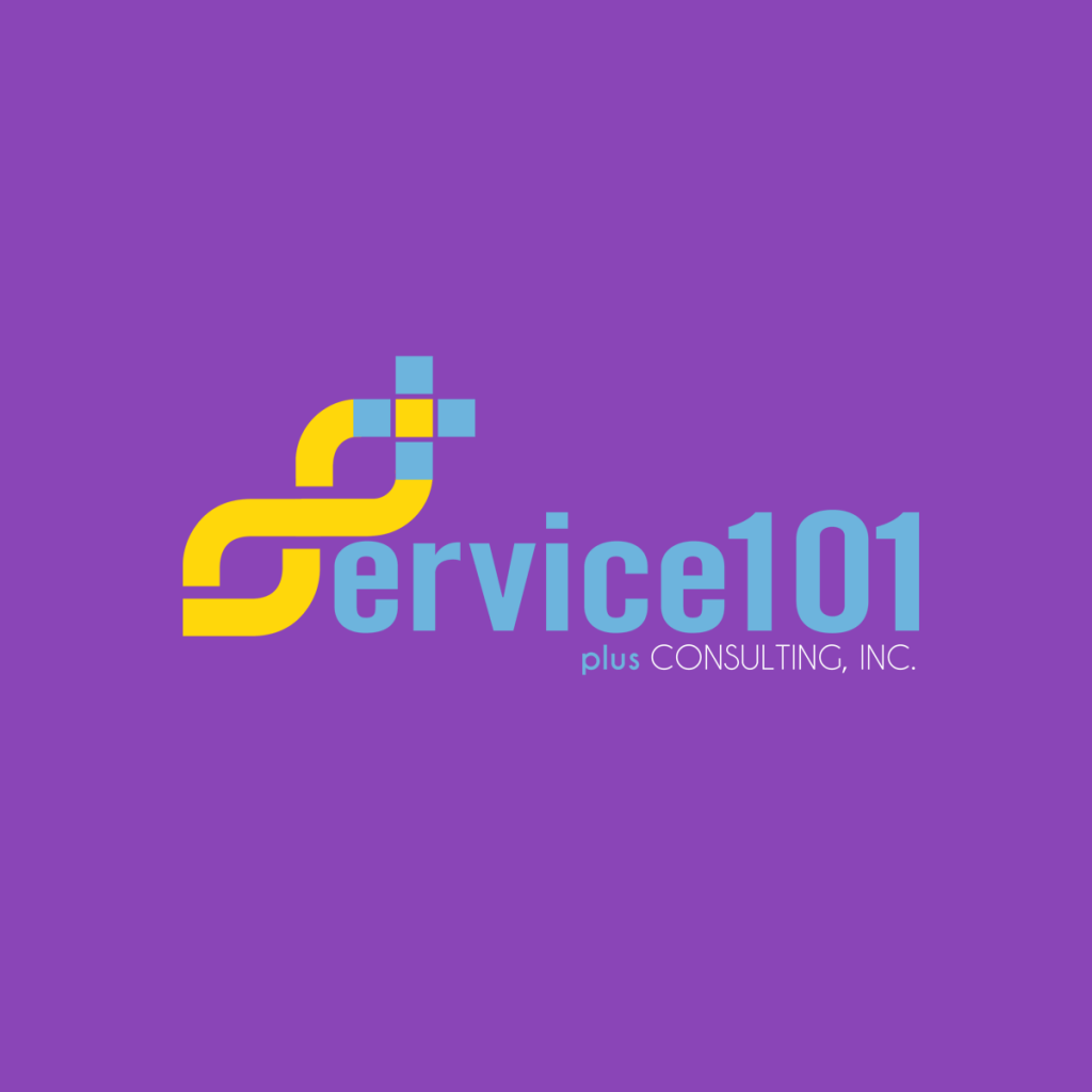 101 Logo - Logo for Service 101 Plus Consulting Inc. – Red Diaz Design