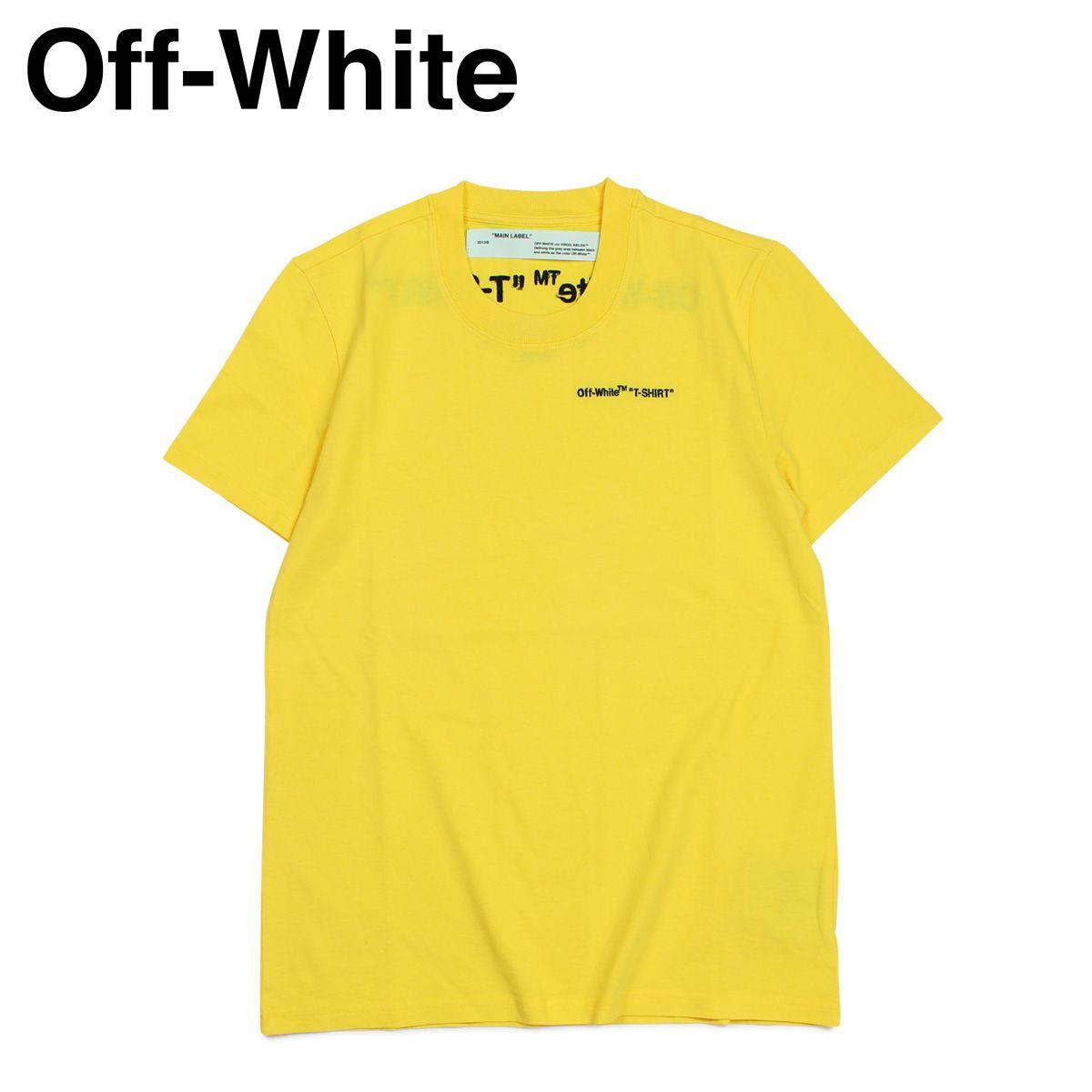 Yellow Off White Logo - Sugar Online Shop: Off White Off White T Shirt Short Sleeves Lady's