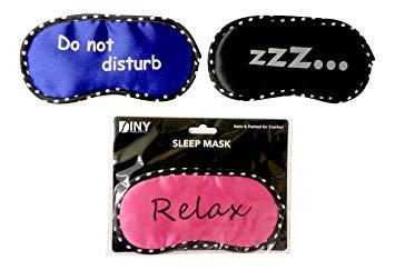 Diny Logo - Amazon.com : Diny Home & Style Set of 3 Poly Satin Printed Sleep Eye ...