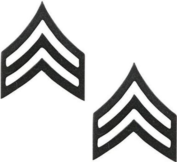 Sergeant Logo - Amazon.com: UNIFORM INSIGNIA Rank Insignia - Tactical Black - Pair ...