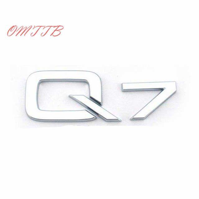 Q7 Logo - Online Shop 3D ABS Chrome Q5 Q7 logo Emblem Badge car sticker for ...