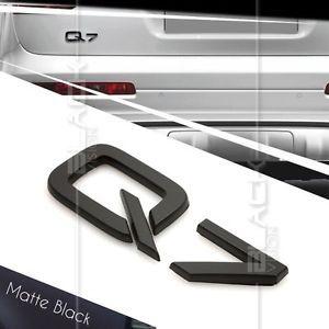 Q7 Logo - MATTE BLACK Q7 REAR BOOT TRUNK LOGO LETTER EMBLEM BADGE FOR AUDI ...