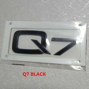 Q7 Logo - Audi Q7 BLACK emblem badge logo sticker black rear trunk blackline