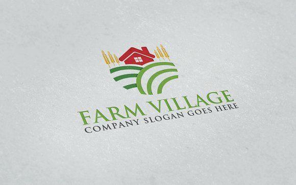 Village Logo - Farm Village Logo ~ Logo Templates ~ Creative Market
