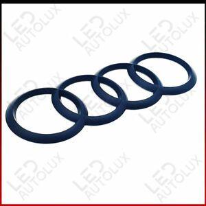 Q3 Logo - New Black Matte Rear Back Badge Ring Logo Emblem Audi A6 C7 Q3 Q5 Q7 ...