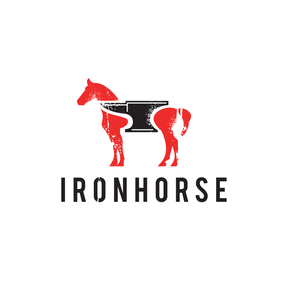Anvil Logo - SOLD: Iron Horse — Horse and Anvil Logo Design | Logo Cowboy