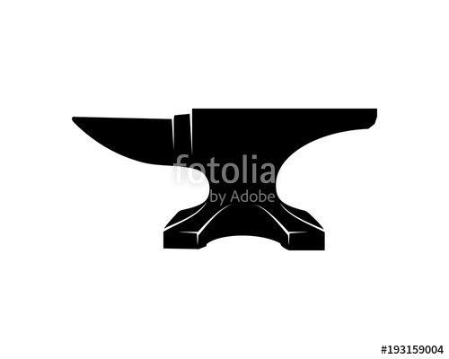Anvil Logo - Anvil for Blacksmith Illustration Symbol Vector Logo Silhouette ...