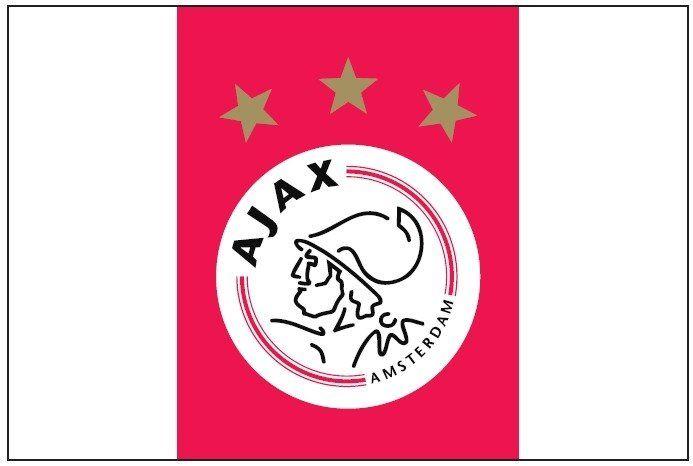 Ajax Logo - Ajax Vlag - Logo/3 sterren - rood/wit