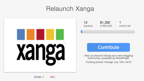 Xanga Logo - Crowdfunding Project of the Day: Xanga is on the Brink of Death ...