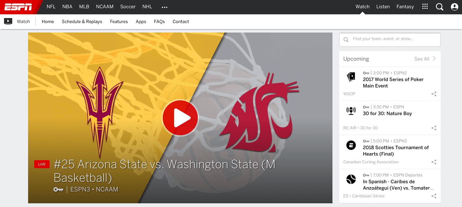 WatchESPN Logo - How to Watch ESPN3 Without Cable - Your Top 7 Options