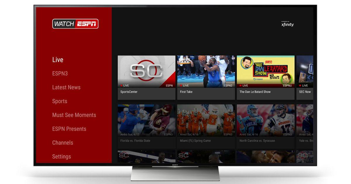 WatchESPN Logo - WatchESPN Brings Live And On Demand Sports To Android TV